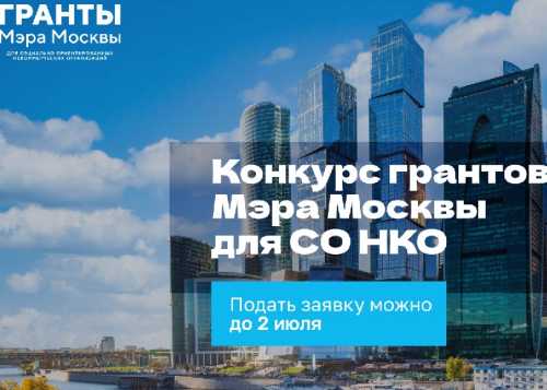 Стартовал конкурс грантов Мэра Москвы для социально ориентированных НКО