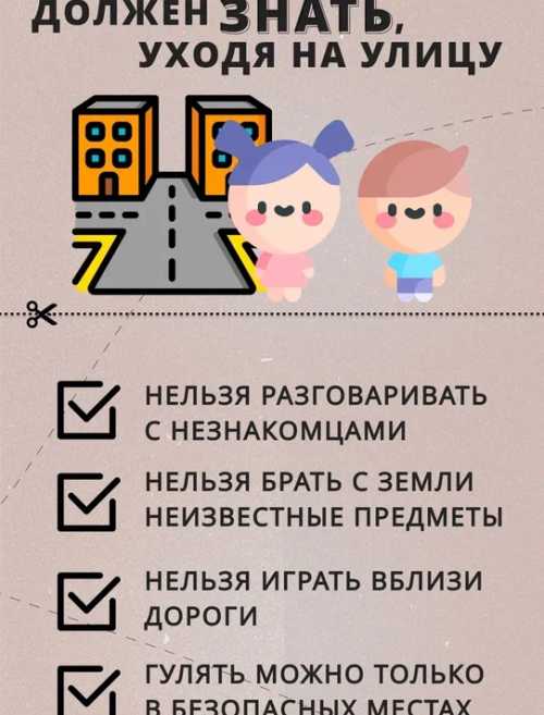 ЧТО РЕБЕНОК ДОЛЖЕН ЗНАТЬ, УХОДЯ НА УЛИЦУ.